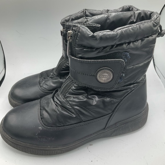 “OLANG” WITH INTEGRATED ICE GRIPS  Black Winter Ankle Boot. - Picture 6 of 15